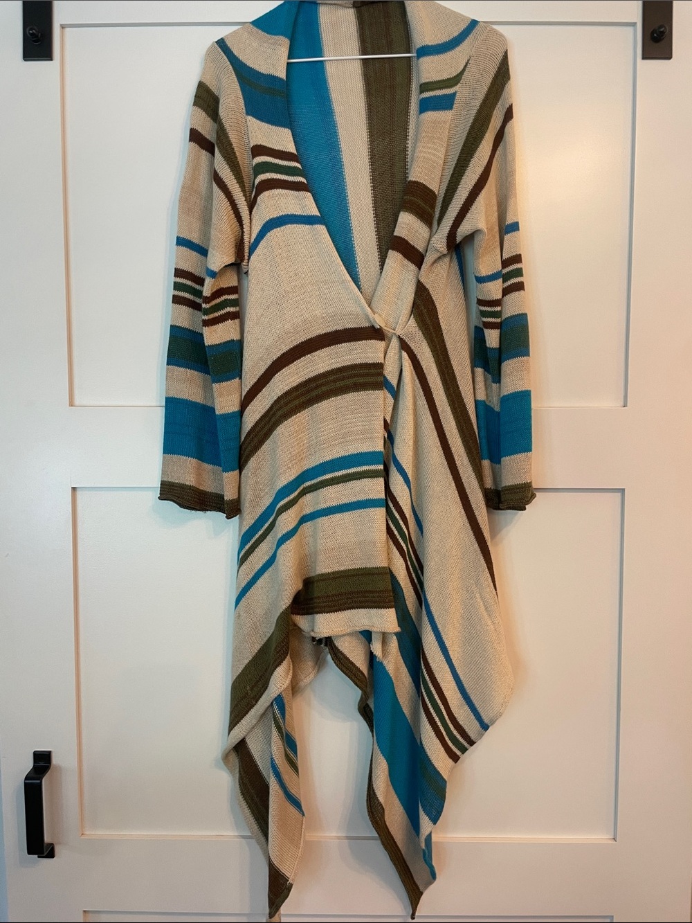 Goddis Knitwear Draped Open-Front Women's Cardigan Wrap Sweater M/L